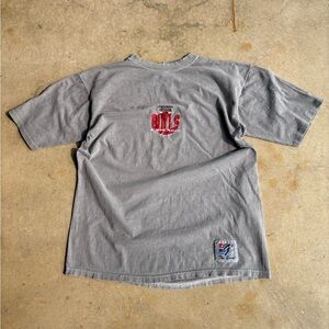 Vintage 90s Chicago Bulls Gray Embroidered T-Shirt